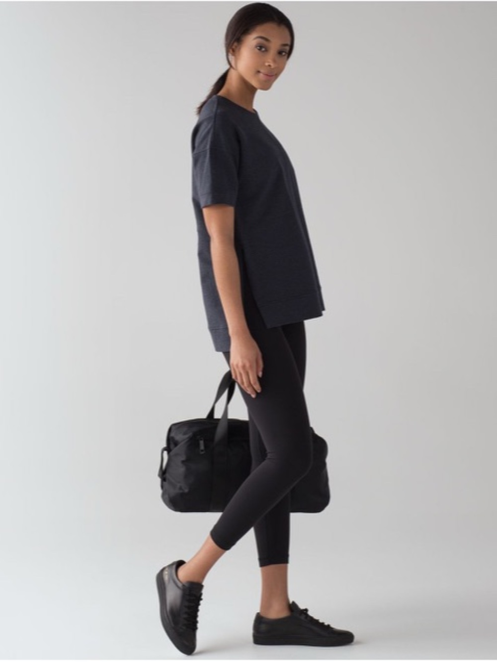 Lululemon Cut Above Tee Heathered Naval Blue Women’s